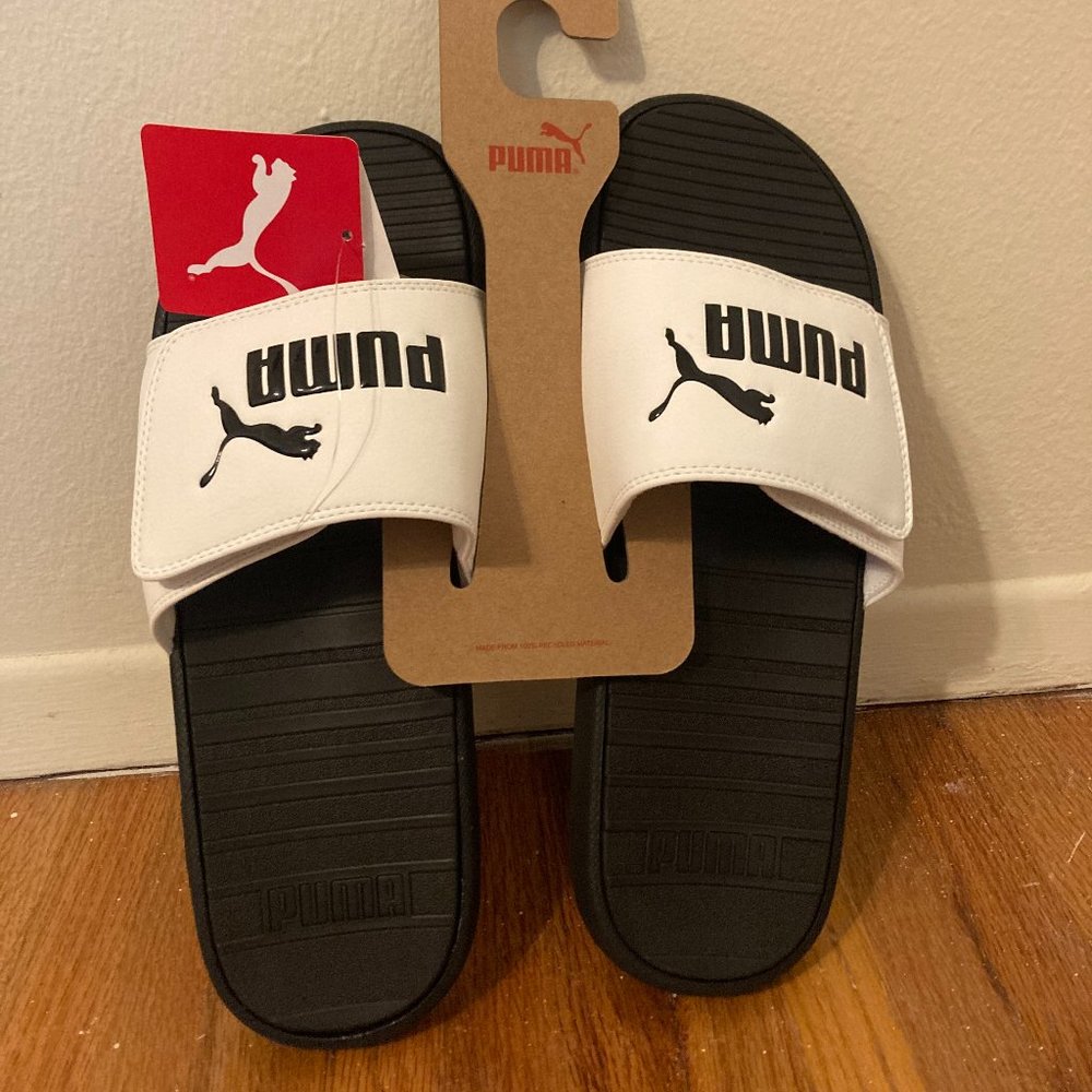 Puma Cool Cat V Black/White Men's Size 12 NWT